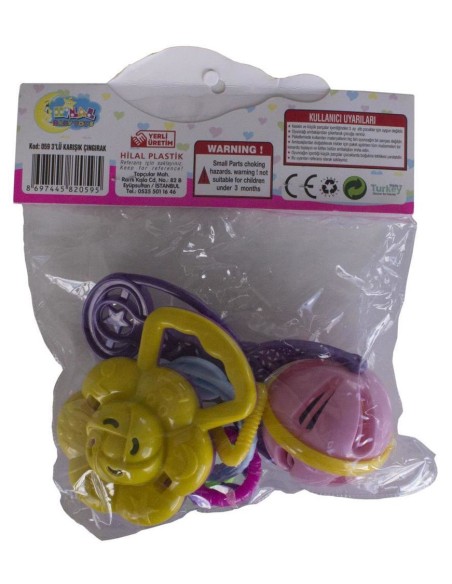 PVC'DE 3'LÜ KARIŞIK ÇINGIRAK