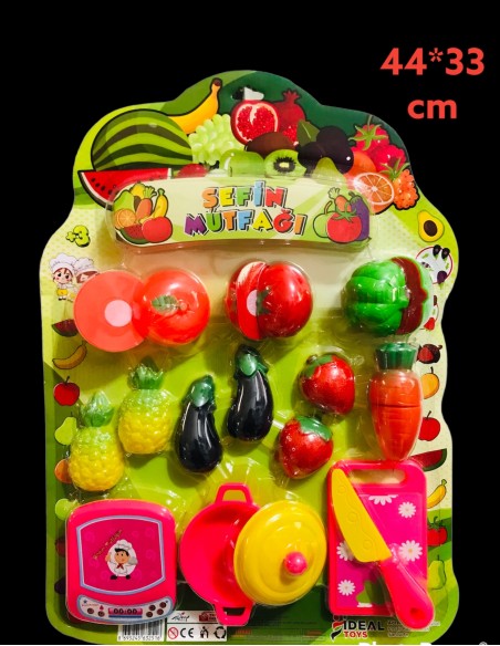 KART.19 PCS MEYVE-SEBZE KESME SETİ CIRTLI