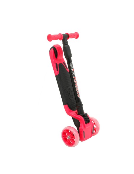 4+ TULPAR PEMBE 3 TEKER IŞIKLI KATLANIR SCOOTER