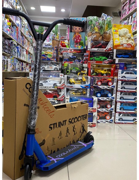 METAL 2 TEKER MAVİ STUNT SCOOTER 12+