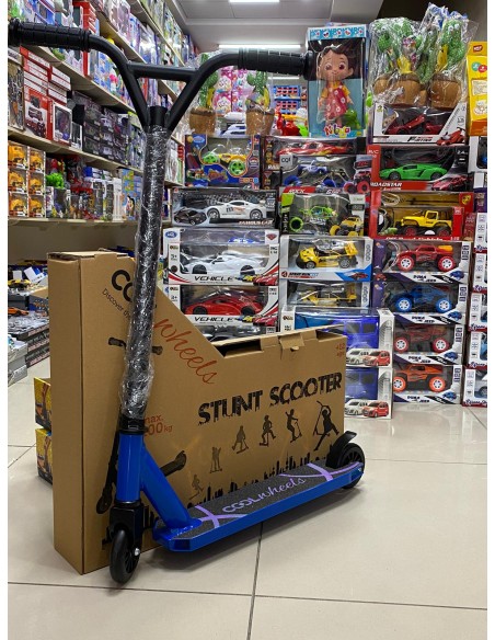 METAL 2 TEKER MAVİ STUNT SCOOTER 12+