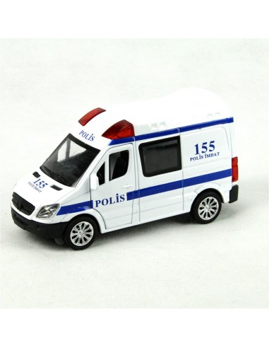 METAL ÇEKBIRAK SESLİ IŞIKLI POLİS 15CM