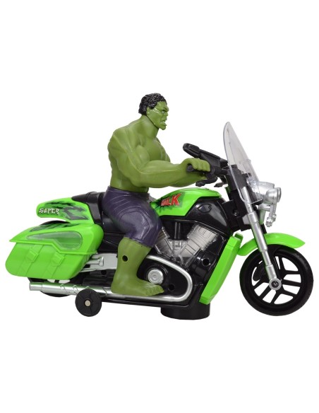 KUT.PİLLİ HULK MOTOR SESLİ IŞIKLI ÇARP-DÖN 20CM