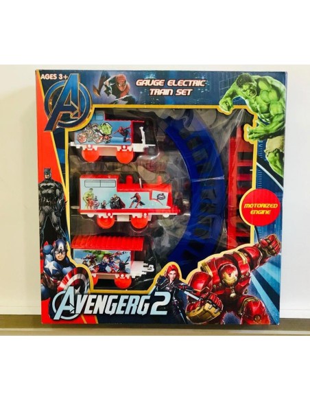 KUT.PİLLİ RAYLI KARAKTERLİ TREN SETİ