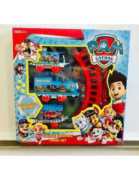 KUT.PİLLİ RAYLI KARAKTERLİ TREN SETİ