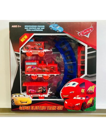 KUT.PİLLİ RAYLI KARAKTERLİ TREN SETİ