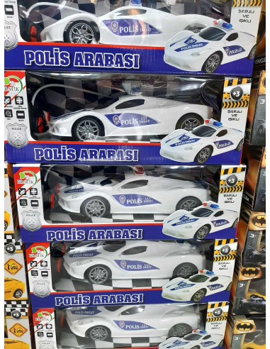 KUT.U/K ŞARJLI POLİS ARABASI 25CM IŞIKLI