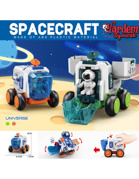 Standlı Sürtmeli Astronotlu Uzay Arabası