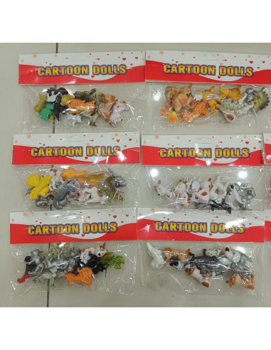 PVC'DE 12 PCS  MİNİ SEVİMLİ HAYVAN...