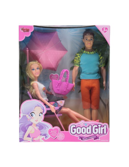 KUT.Tatil Yapan Kız Ve Erkek Bebek SET 29CM