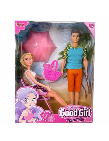 KUT.Tatil Yapan Kız Ve Erkek Bebek SET 29CM