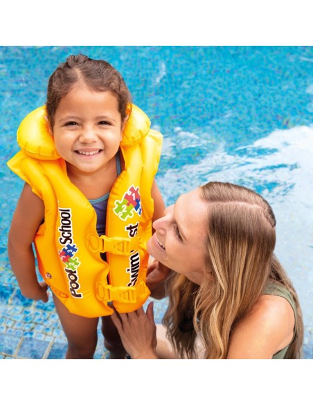 Intex Yakalı Sarı Yelek 50x47 cm (3-6 Yaş)