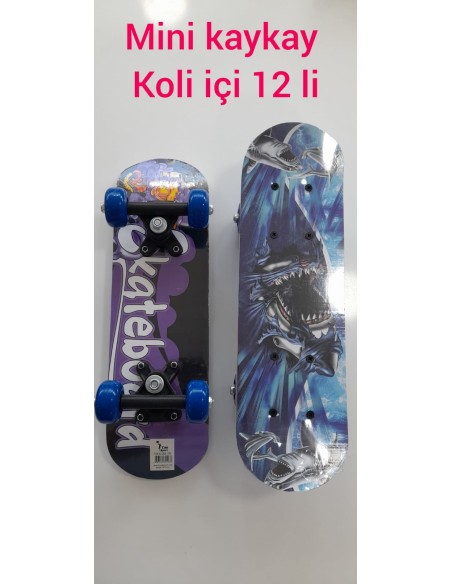 KÜÇÜK BOY RESİMLİ AHŞAP KAYKAY 43*13CM