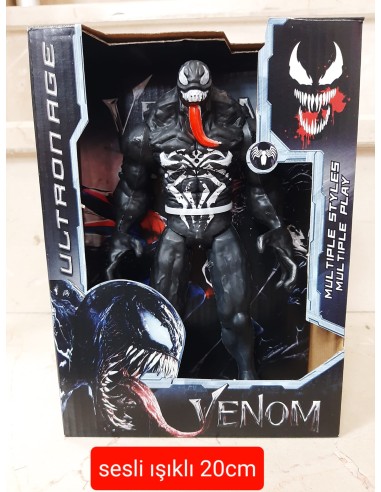 KUT.SESLİ IŞIKLI VENOM KARAKTER 20CM