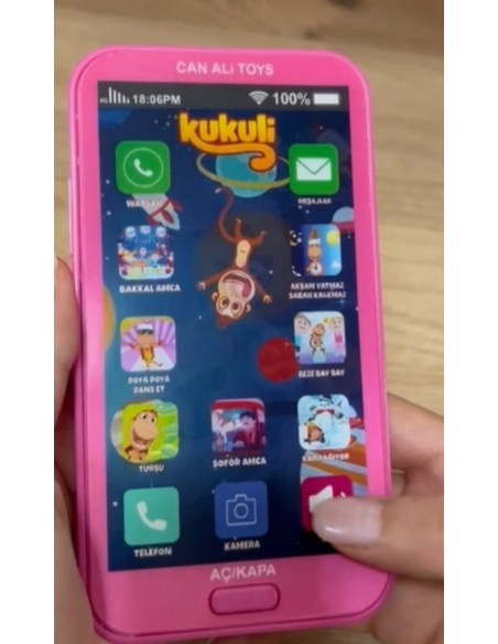 STANDLI PİLLİ KUKULİ AKILLI CEP TELEFONU LİSANSLI