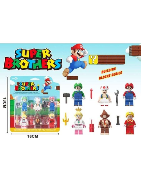 KART.MİNİ 6'LI SONİC-PAW-MARİO-AVENGERS FİGÜR KARAKTER SET