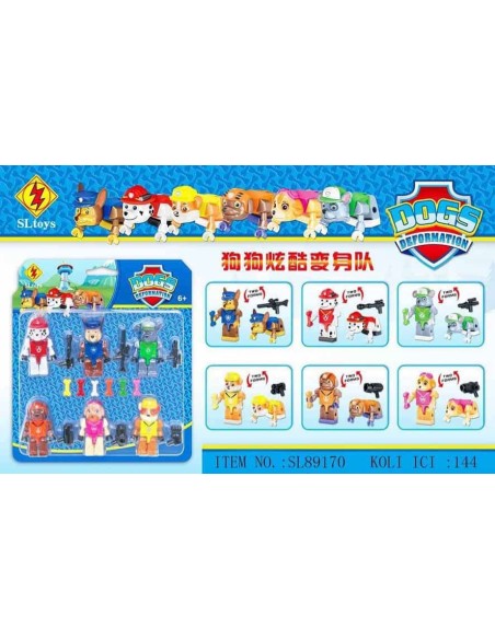 KART.MİNİ 6'LI SONİC-PAW-MARİO-AVENGERS FİGÜR KARAKTER SET