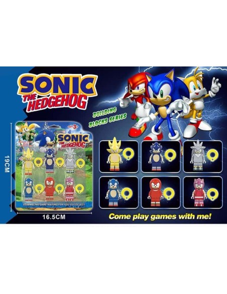 KART.MİNİ 6'LI SONİC-PAW-MARİO-AVENGERS FİGÜR KARAKTER SET