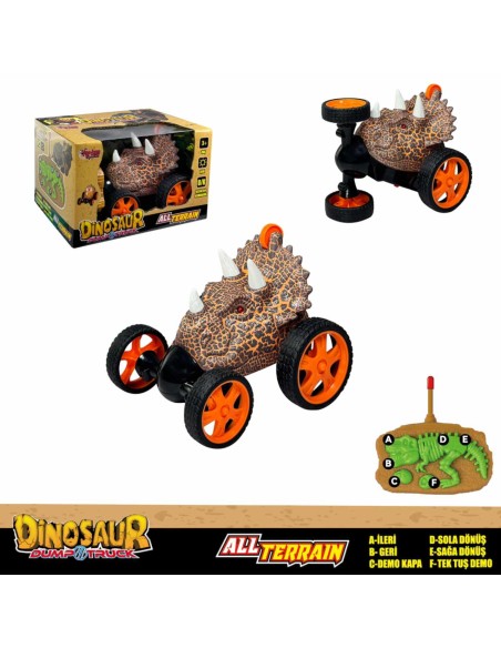 KUT.U/K PİLLİ AKROBAT Işıklı Dinozor Araba
