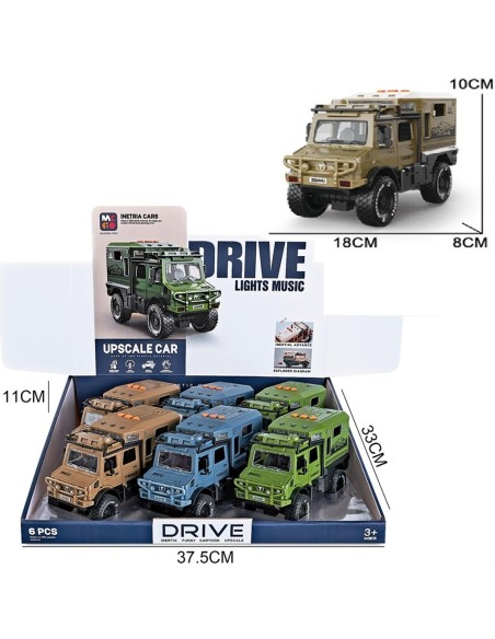 STAND'DA Sürtmeli Işıklı Müzikli Lüks Off-Road Karavan kapıları açılır