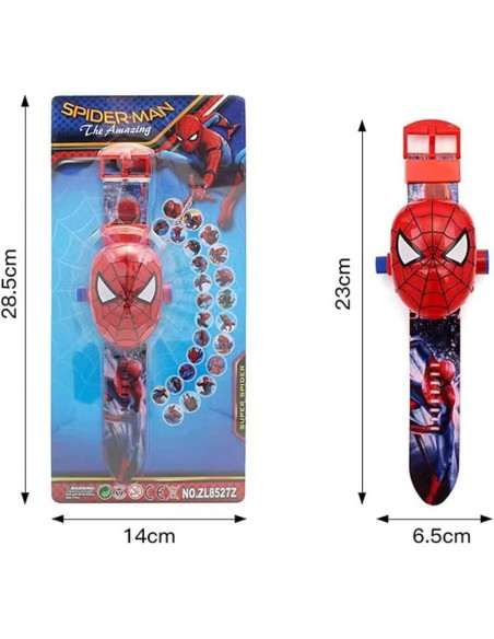 KART.SPİDERMAN SAAT DİJİTAL PROJEKTÖRLÜ RESİM YANSIMALI