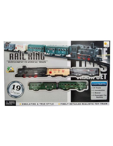 KUT. 19 PCS PİLLİ RAYLI TREN SETİ