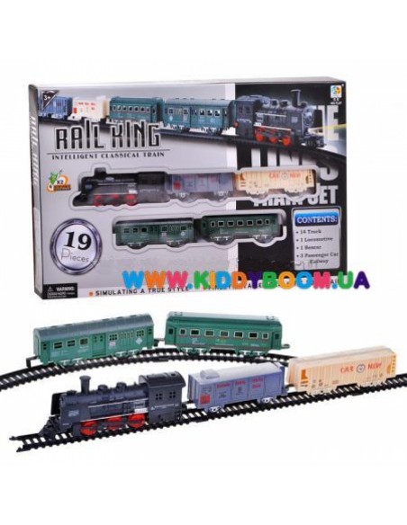 KUT. 19 PCS PİLLİ RAYLI TREN SETİ