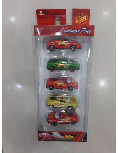 KUT.5 Lİ METAL ŞİMŞEK ARABA SET 8CM