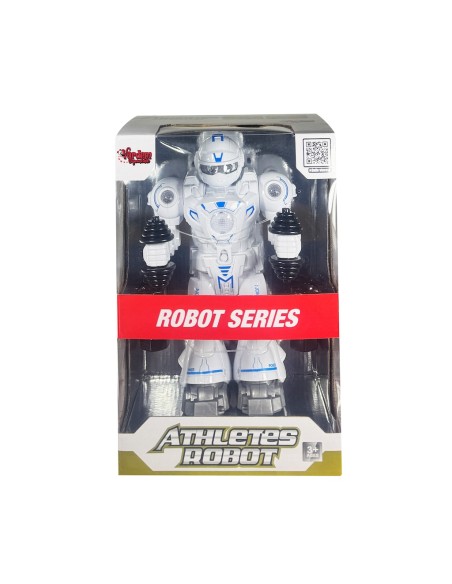 KUT.Pilli Atletik Sporcu Robot Işıklı ve Müzikli Hareketli