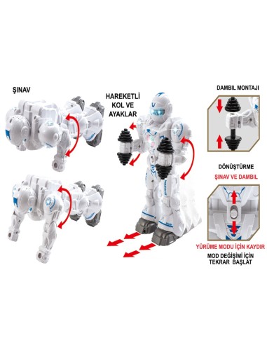 KUT.Pilli Atletik Sporcu Robot Işıklı...
