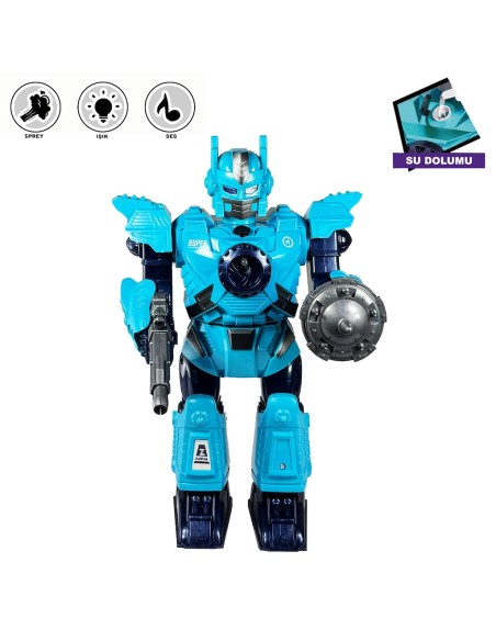 KUT.Pilli Robot Buhar Çıkartan Hareketli ışıklı müzikli
