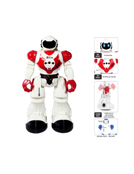 KUT.U/K Şarjlı İnteraktif  Dansçı Robot  Işıklı ,Sesli