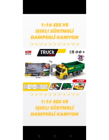 KUT. Sürt. Kamyon Düğme sesli ve...