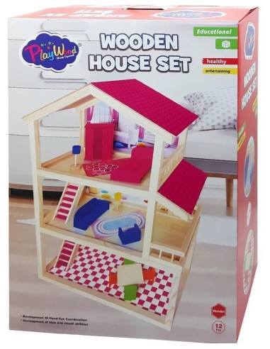 KUT.AHŞAP EV SETİ 12 PARÇA