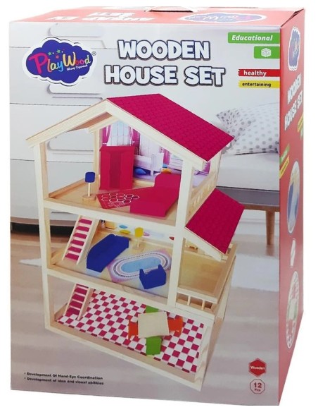 KUT.AHŞAP EV SETİ 12 PARÇA