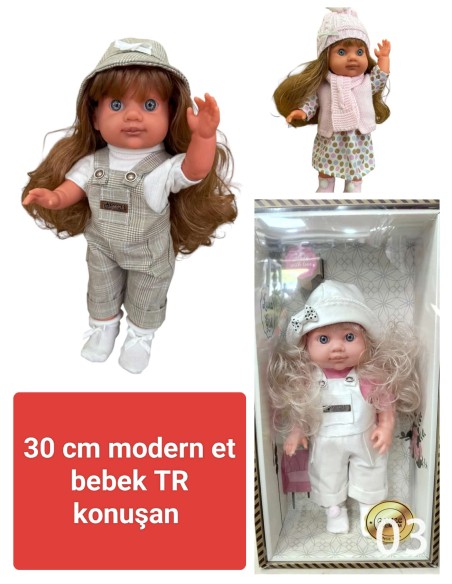 KUT.LUCİA GİRL TR KONUŞAN MODERN ET BEBEK 30CM