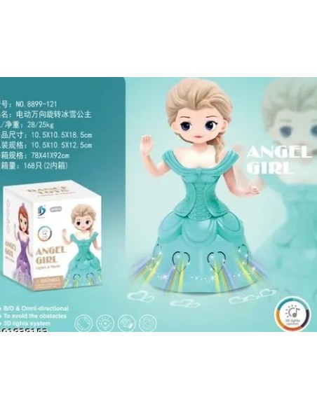 KUT.PİLLİ FROZEN BEBEK HAREKETLİ SESLİ  ÇARP-DÖN