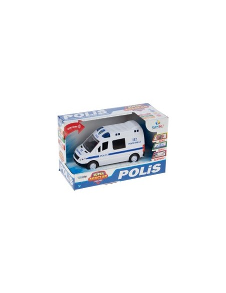 KU.SÜRT.PİLLİ SESLİ POLİS EKİP ARABASI 16CM