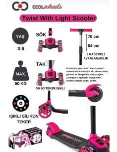 KUT.3 TEKER IŞIKLI TWİST SCOOTER 2