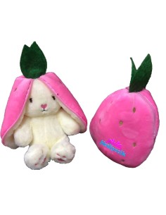 18 CM ÇİLEK TAVŞAN FERMUARLI