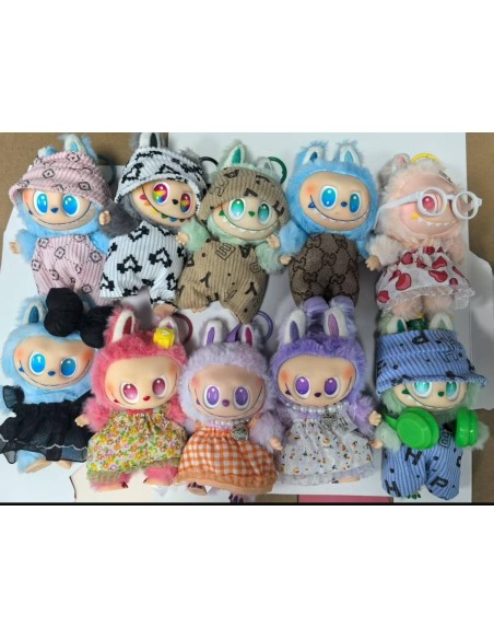 KUT.ENERGY SERİSİ KIYAFETLİ LABUBU PELUŞ 17CM