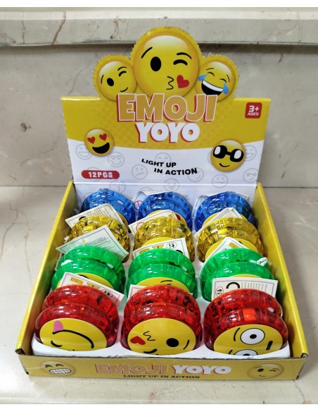 STAND'DA YOYO IŞIKLI EMOJİLİ (KUT:12'Lİ)