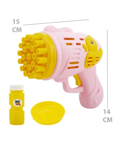 KUT.PEMBE PİLLİ DUCK KÖPÜK TABANCASI