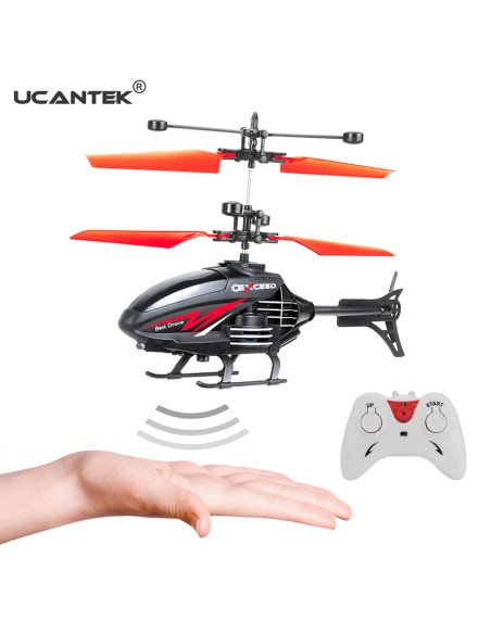 KUT.ŞARJLI U/K UÇAN VE SENSÖRLÜ HELİKOPTER 2 FONKSİYONLU 18CM