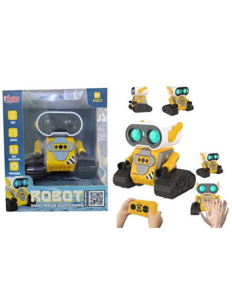 KUT.U/K ŞARJLI Robot-Araba EL SENSÖR ÖZELİKLİ (Mavi-Sarı)