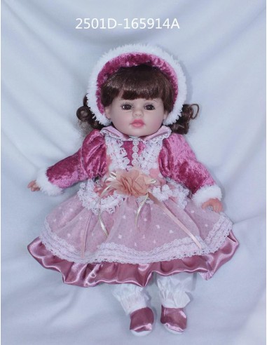 PVC'DE GERÇEK YÜZLÜ BEBEK  40CM 16İNCH