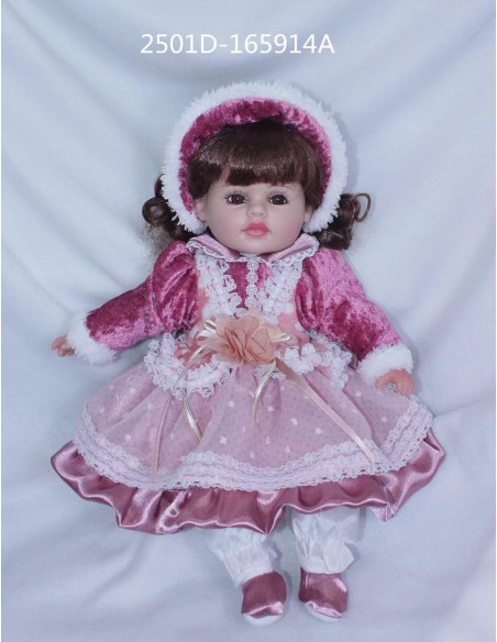 PVC'DE GERÇEK YÜZLÜ BEBEK  40CM 16İNCH
