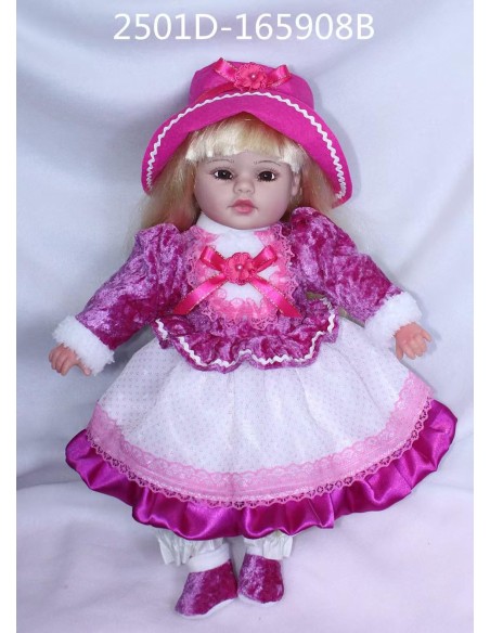 PVC'DE GERÇEK YÜZLÜ BEBEK  40CM 16İNCH
