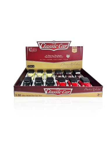 METAL ÇEKBIRAK KLASİK ARABALAR 4 MODEL