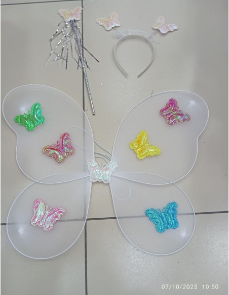 PVCDE TAÇLI KELEBEK KANADI 3PCS